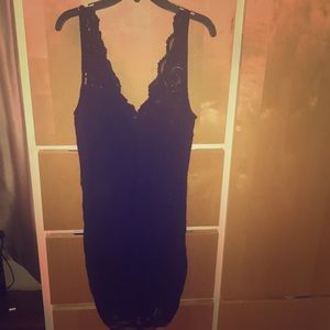 H&M black lace cocktail dress